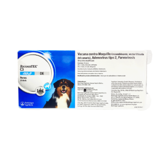 Imagen de VET (MV) (RR) RECOMBITEK C3 CAJA 25 FRASCOS X 1 DOSIS