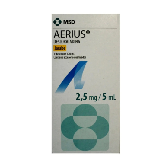 AERIUS 2,5MG / 5ML JBE X 120 ML - Sistema Respiratorio