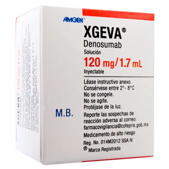 Imagen de XGEVA 120MG / 1,7ML SOL. INY. X 1 FCO.AMP.