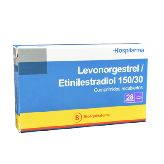 Imagen de LEVONORGESTREL + ETINILESTRADIOL 150 / 30MCG X 28 COMP.