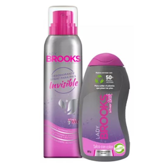 Imagen de Brooks desodorante lady silver + talco x 80 g