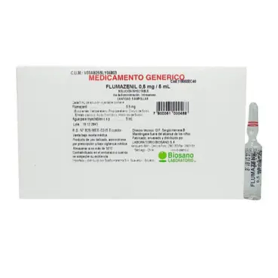 Imagen de FLUMAZENIL 0.5 MG / ML X 10 AMP.