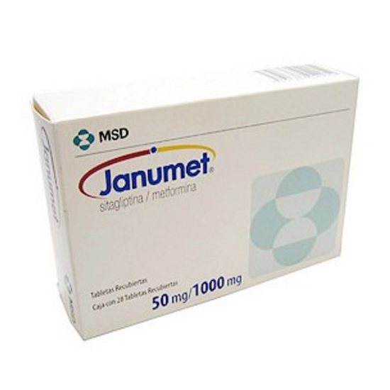 Imagen de JANUMET 50MG / 1000MG X 28 COMP. REC.