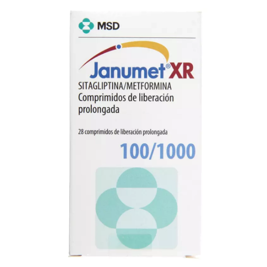 Imagen de JANUMET XR 100/1000 MG X 28 TAB