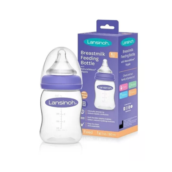 LANSINOH MAMADERA NATURAL WAVE 160 ML