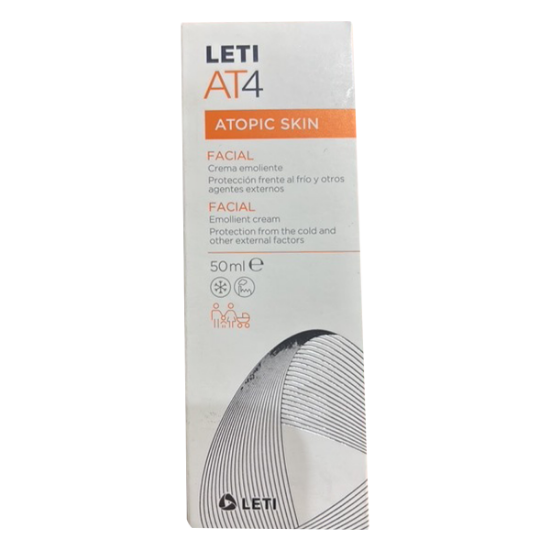 Imagen de LETI-AT4 EMOLIENTE PIEL ATOPICA/SECA CREMA FACIAL 50 ML