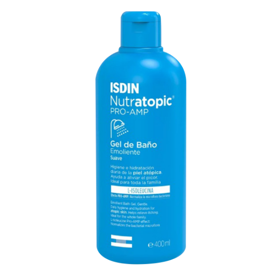 Imagen de ISDIN NUTRATOPIC PRO-AMP EMOLIENTE PIELES ATOPICAS GEL DE BAÑO 400 ML
