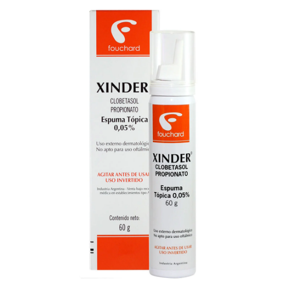 Xinder-0,0005-espuma-tópica-x-60g