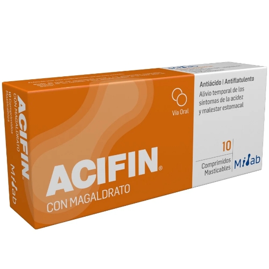 Imagen de Acifin x 10 comprimidos masticables