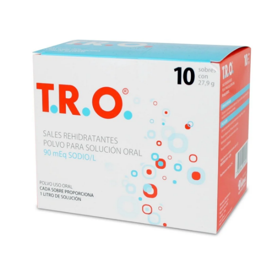 Imagen de T.R.O sal de rehidratación 90 mEq x 10 sobres