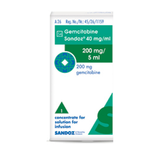 Imagen de GEMCITABINA 200 MG X 1 FCO.AMP.