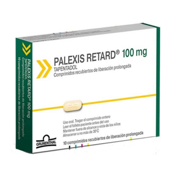 Imagen de PALEXIS RETARD 100MG X 10 COMP. REC. LP