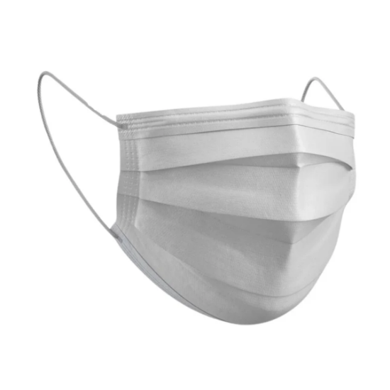 Imagen de MASCARILLA 3P BLANCA C/ELASTICO Y FILTRO 50 UN. [DM]