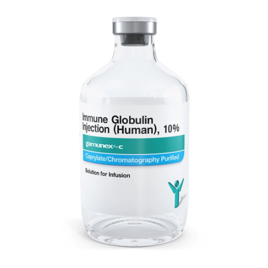 Imagen de GAMUNEX C 10% 10GR/100 ML X 1 FA, INMUNOGLOBULINA HUMANA 10% IGIV