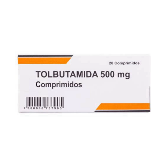 Imagen de TOLBUTAMIDA 500 MG X 20 COMP.