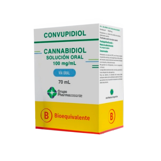 Imagen de CONVUPIDIOL 100 MG / 70 ML X 1 FCO. AMP.
