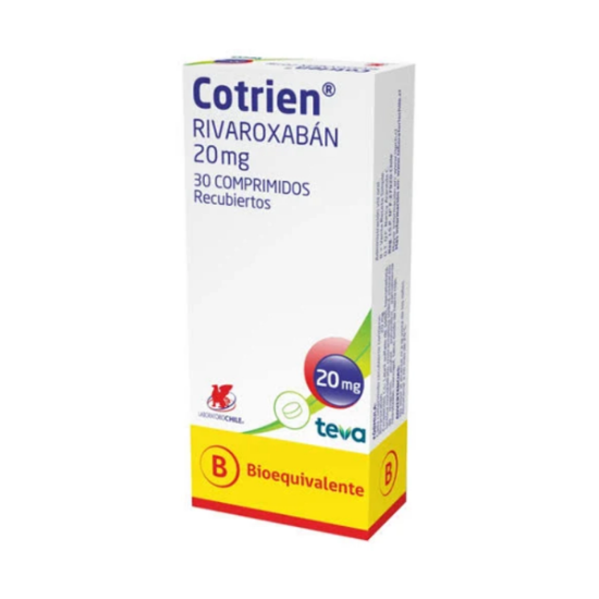 Imagen de COTRIEN 20 MG 30 COMPRIMIDOS RECUBIERTOS (RIVAROXABAN)