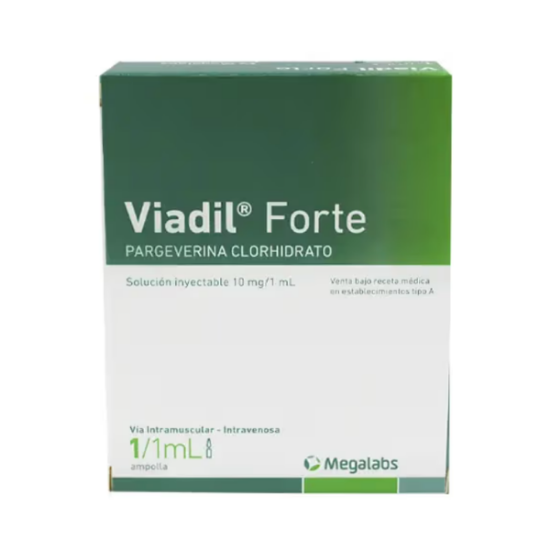 Imagen de VIADIL FORTE 10 MG/ML INYECTABLE AMPOLLA 1 ML (PARGEVERINA HCL)