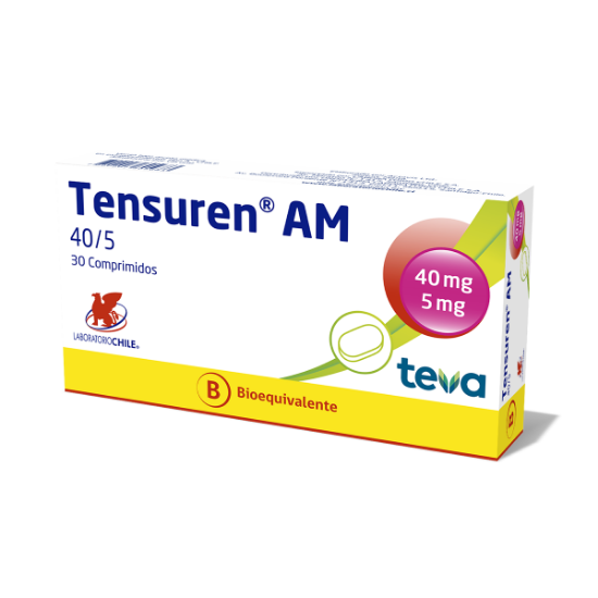 Imagen de TENSUREN AM 40/5 MG 30 COMP. (TELMISARTAN+AMLODIPINO) [BE]