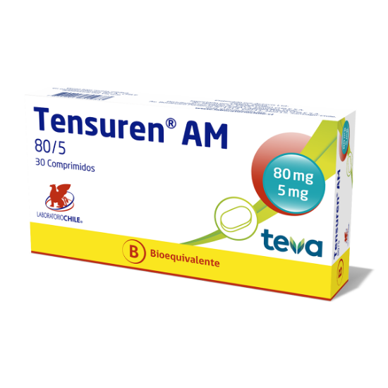 Imagen de TENSUREN AM 80/5 MG 30 COMP. (TELMISARTAN+AMLODIPINO) [BE]