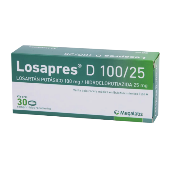 Losapres-D-100-25Mg-30-Comprimidos-Recubiertos