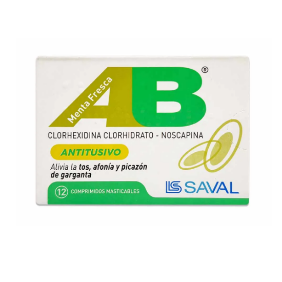 Imagen de AB Antitusivo 5 mg x 12 comprimidos Masticables