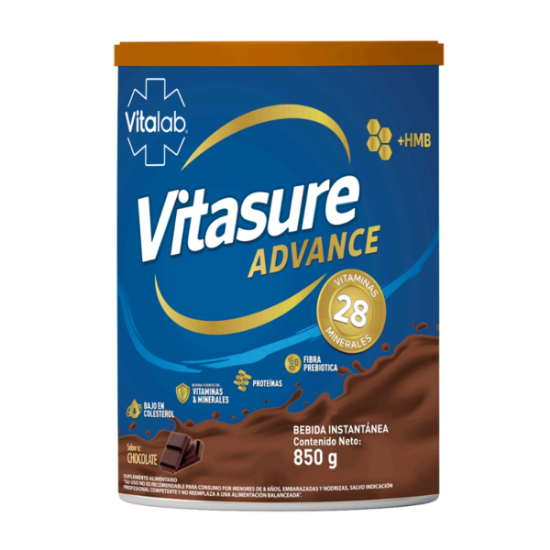 Imagen de VITASURE ADVANCE CHOCOLATE 850 GR.