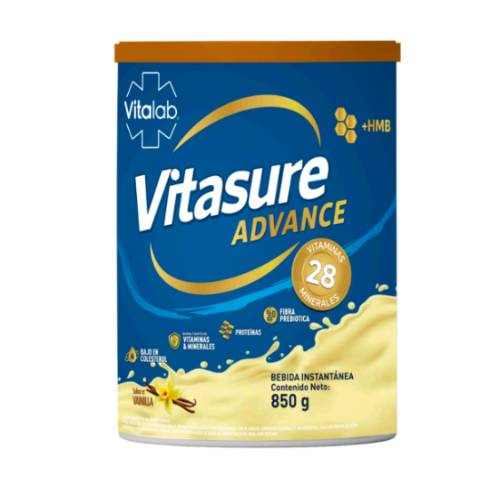 Imagen de VITASURE ADVANCE VANILLA 850 GR.