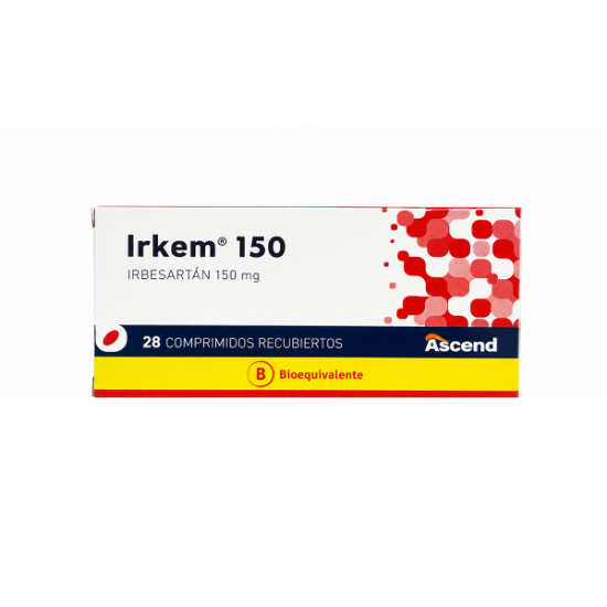 Imagen de IRKEM 150 MG X 28 COMP. REC. (IRBESARTAN)