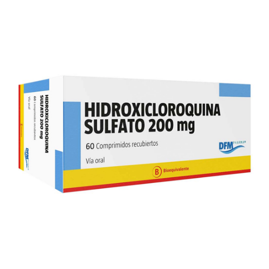 Imagen de HIDROXICLOROQUINA SULFATO 200 MG X 60 COMPRIMIDOS RECUBIERTOS
