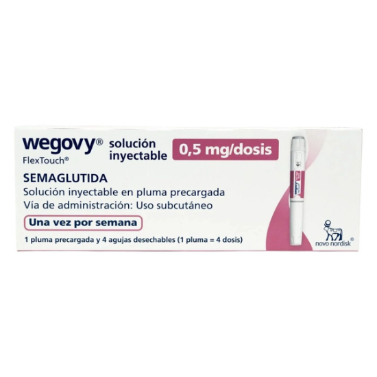 Imagen de Wegovy Semaglutida 0.5mg dosis Inyectable 1 Pluma Prellenada