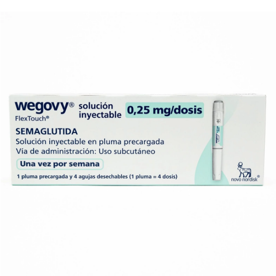 Imagen de Wegovy Semaglutida 0.25mg dosis Inyectable 1 Pluma Prellenada