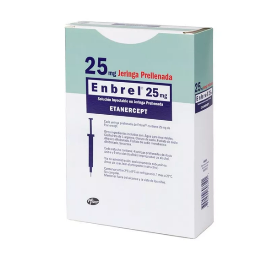 Imagen de ENBREL 25 MG 4 JERINGAS PRELLENADAS