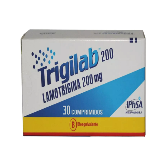 Imagen de TRIGILAB 200 MG 30 COMPRIMIDOS (LAMOTRIGINA)