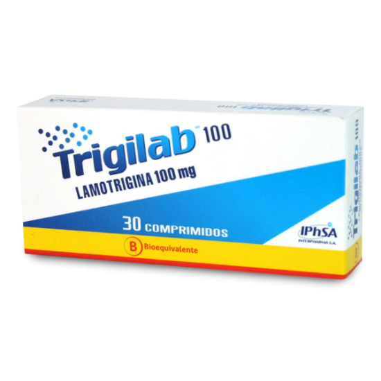 Imagen de TRIGILAB 100 MG 30 COMPRIMIDOS (LAMOTRIGINA)