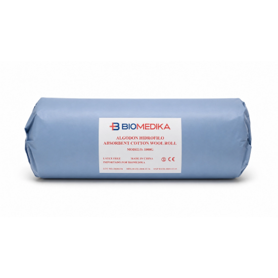 Imagen de ALGODON HIDROFILO PRENSADO ROLLO 1KG X 1 UNID.