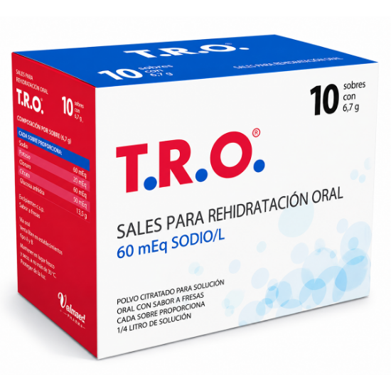 Imagen de T.R.O sal de rehidratación 60 mEq x 10 sobres