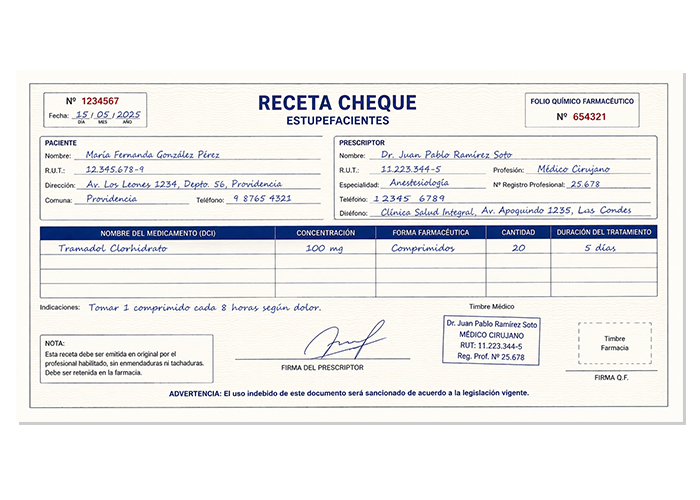 Receta Cheque