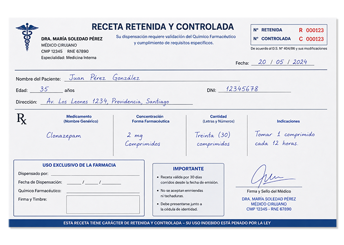 Receta Retenida